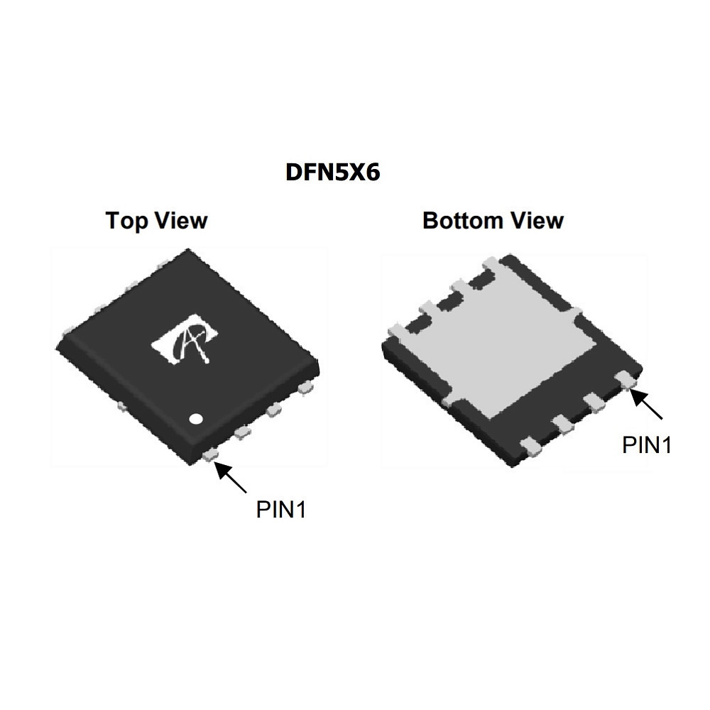 Микросхема AON6380 N-Channel MOSFET 30V 24A DFN5x6A