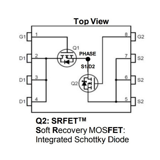 Микросхема AON6962 Dual N-Channel MOSFET 30V 30A DFN5x6A
