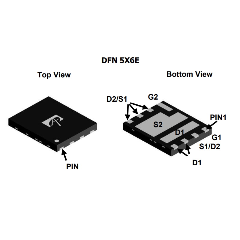 Микросхема AOE6930 N-Channel MOSFET 30V 22A