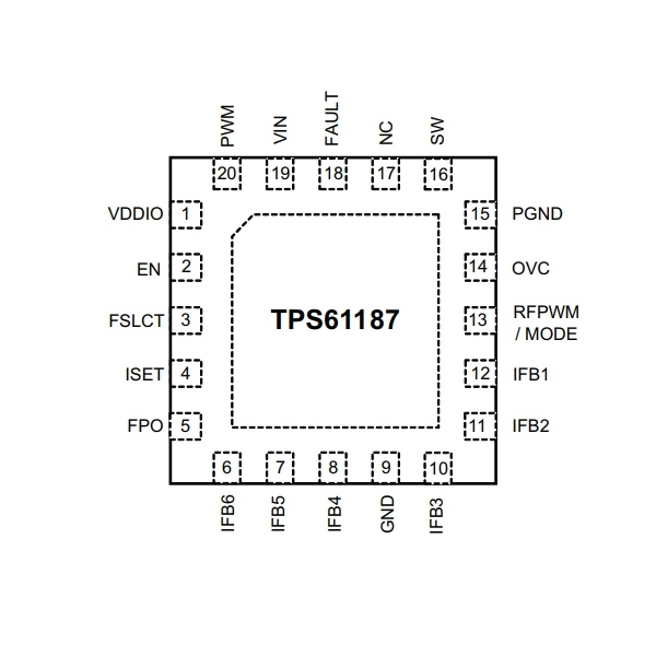 Микросхема TPS61187